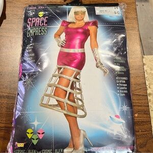 Sexy Space Empress Costume Cosmic Alien Adult Women's Sci-Fi Halloween XS 2-6